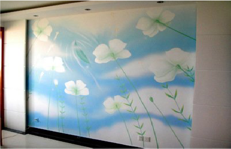 桂林画墙绘怎么画好白云的蓬松感？