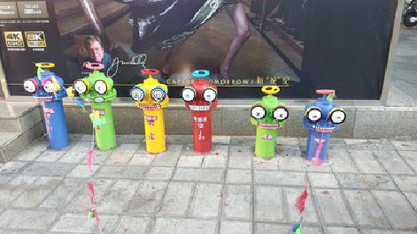 桂林商业区彩绘