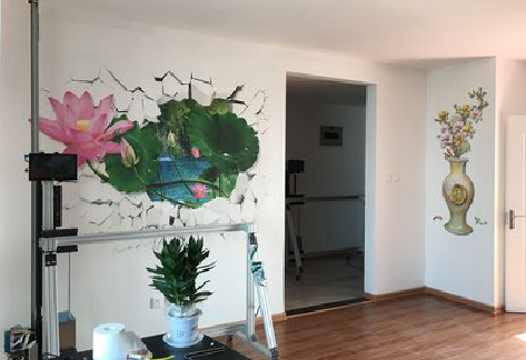 桂林墙体彩绘相比墙纸的优势。