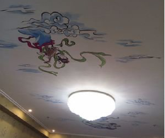 桂林如何快速绘制天花板上的手绘墙？