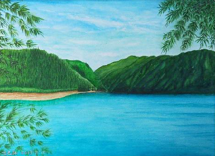 桂林在墙绘中，如何绘画绿水青山？